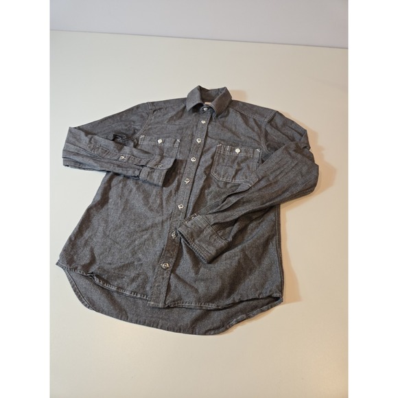 Taylor Stitch The California Chambray Utility Shirt Men's Small 36 Gray - Picture 1 of 11